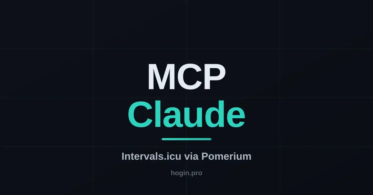 The Intervals.icu MCP server in Claude, behind Pomerium