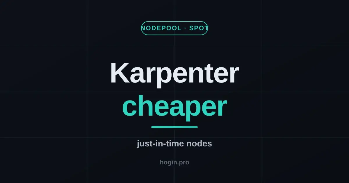 Karpenter: just-in-time nodes and half the cluster bill