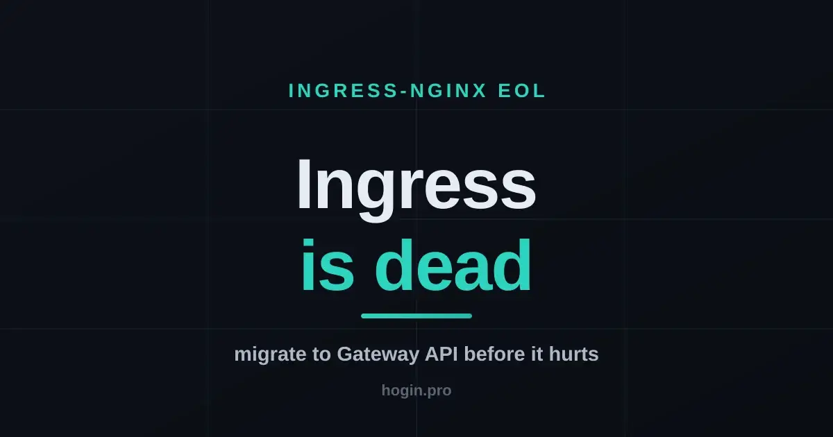 Gateway API over Ingress: migrating before ingress-nginx dies