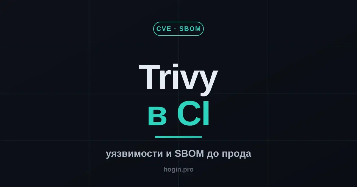 Trivy в CI: ловим уязвимости и собираем SBOM до прода